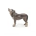 Papo -Hand-Painted - Figurine -Wild Animal Kingdom - Howling Wolf -50171 -Collectible - for Children - Suitable for Boys and Girls- from 3 Years Old