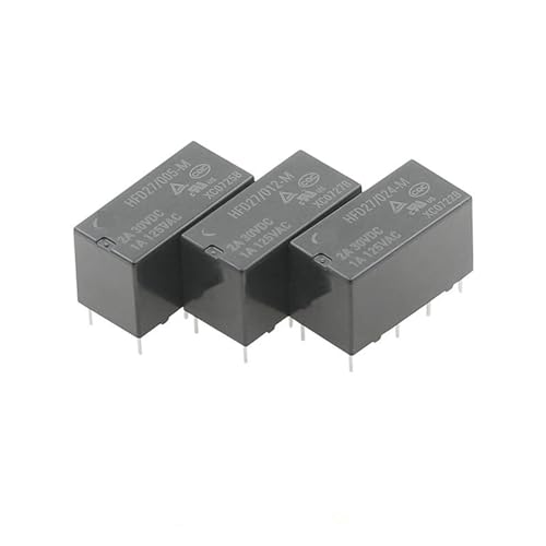 Relé electromecánico HFD27-005-M de señal miniatura con 5V y 2A 2