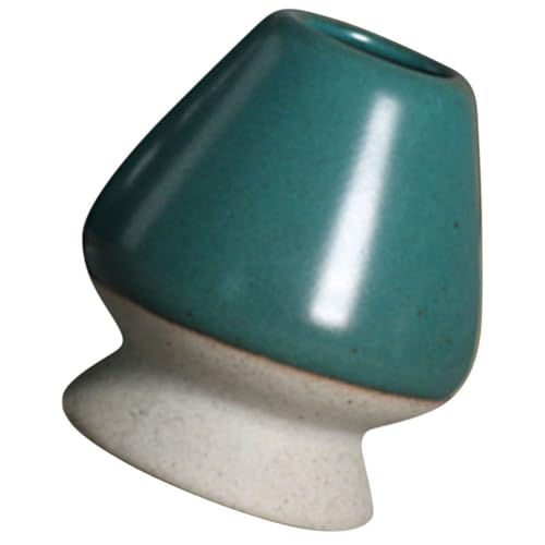 SHOWERORO Ceramic Matcha Whisk Holder Japanese Style Tea Ceremony Accessory Delicate Design for Whisk Storage and Decoration Essential Tea Accessory