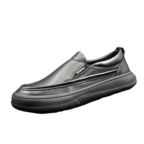 Mens Genuine Leather Dress Shoes Fashion Business Loafer for Driving Walking Wedding Outdoor Indoor Size