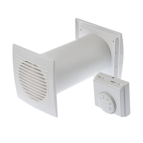 4in1 Heißluftverteiler Turbine Ventilator + Thermostat + Zubehör