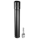 uxcell インパクトソケット ディープ6角 差込角1/2"ドライブ 24mmメトリックソケット 200mm長さ 1/4"六角軸アダプター付き 電動手動兼用 CR-Vスチール アダプターアクセサリーツールセットキット ヘックスボルトナット用