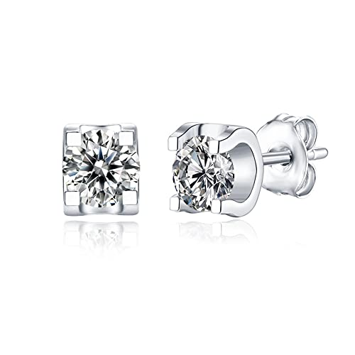 Moissanite 2 carats boucles d'oreilles cadeau argent 925 - 2