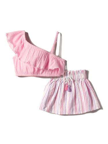 Image of Nautinati Baby Girls Cute Printed Top and Shorts Clothing Set | Age 0-3 Years