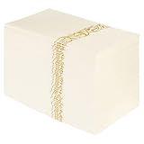 Ipetboom Servilletas de Papel para Envolver Cubiertos Bolsillo Dorado 40x40 Cm 50 Unidades, Servilletas de Mesa Absorbentes para Hoteles y Restaurantes, Papel para Embalaje de Vajilla