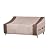 HAMLER Patio Sofa, Heavy Duty Waterproof Couch Cover - 3-Seater Outdoor Loveseat & Sofa Cover - Air Vents & Handles - Fits Up to 84"W x 42"D x 24"H - Brown & Beige