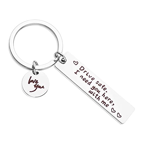 Llavero Personalizado de Acero Inoxidable para Regalo Llavero Para Hombre y Mujer Llaveros Originales Familiar Pareja Marido Esposa Novio Novia Regalo Personalizado