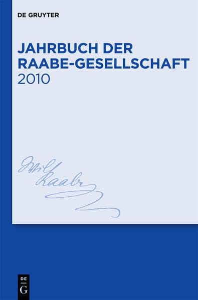 Jahrbuch Der Raabe-gesellschaft 2010 (German Edition)