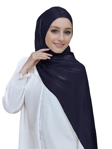 Lina & Lily Sheen Shimmer Women's Crepe Scarf Shawl Wrap Head Hijab Lightweight4