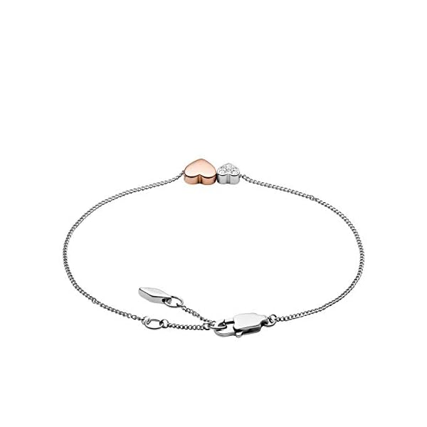 Fossil-Womens-Stainless-Steel-Silver-Tone-Chain-Bracelet Fossil Women's Silver-Tone Bracelet, Color: Silver (Model: JF03095998)