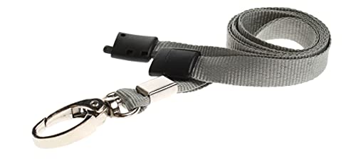 PCL Media ltd® 10 x Breakaway Safety Lanyard Neck Strap Swivel Metal Clip for Id Card Holder