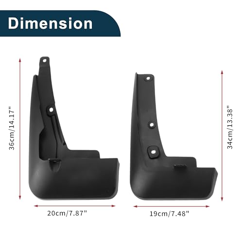 Image of Mud Flaps Splash Guards for Toyota Crown Kluger 2021-2023 Front & Rear Mud Guards W /Mount Accessories