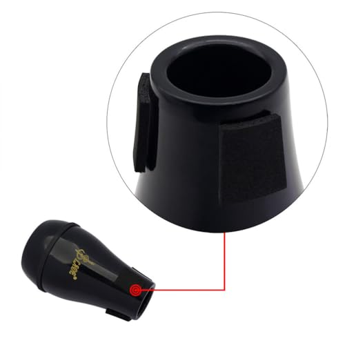 Supvox T041T5250512ZQ225KIR9 1Pc Trombone Mute Trombone Bucket Mute Tenor Slide Trombone Part Trombone Practice Silencer Tenor Trombone Muffler Plastic Tenor Trombone Muffler Trombone Mute Device Black Abs thumb #3