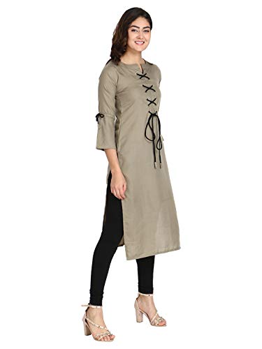 Image of DHRUVI TRENDZ Women's Rayon Kurta