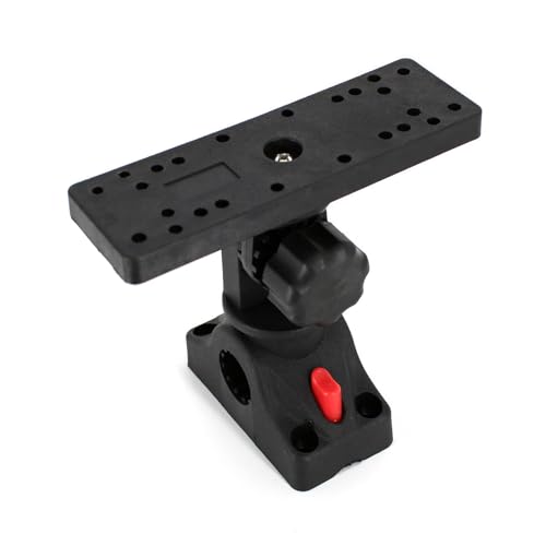 Image of Fish Finder Mount w / Bracket, 360 Adjustable Base, for Boats & Kayaks | Includes Mount Bracket, Fish Finder Mount for Boats & Kayaks, Lightweight Corrosion-resistant, Quick Release & Dual Mounting