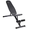 Ultrasport 5-1/9-1 All-in-One opvouwbare gewichtsbank, multifunctionele trainingsbank, 18-voudig verstelbare bank, flat/tilt/negative, buikspierbank, curlbank, krachttraining