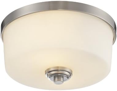 Z-Lite 226F2 2-Light Flush Mount Light, Matte Opal