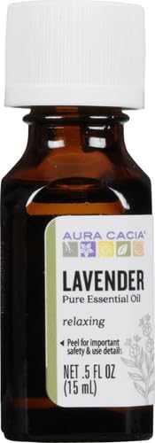 Miniatura 2 de Aura Cacia Aceite esencial de lavanda 100% puro, probado por GCMS para su pureza, 0.5 fl oz (0.5 onzas líquidas), Lavandula angustifolia