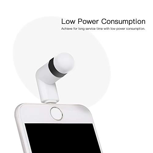 Docooler Mini Ventilador USB + Tipo-C Ventilador de Telefone Portátil Ventilador de Refrigeração Fle