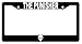 The Punisher LOGO High Quality Black Plastic License Plate Frame