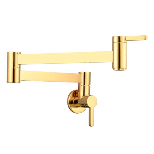 Robinet mural pliable en titane froid pour une cuisine chic et moderne
