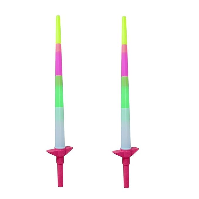 Confidence Set of 2 Pcs Funny Talwar LED Expandable Glow Light Talwar Toy Children Flashing Stick Party Props (B0B1D8KMRB) Amazon Price History, Amazon Price Tracker
