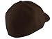 TOP HEADWEAR Blank Fitted Curved Cap Hat, Brown 7 5/8