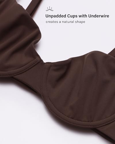 Image of INLYRIC Women's Unlined Balconette Bra Demi Underwire