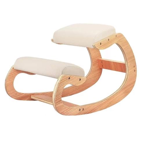 SPXMQSS Silla Ergonomica Oficina Silla Escritorio Sin Reposabrazos Ergonomic Chair Cojines De Espuma Gruesa Silla ErgonóMica De Rodillas Khaki