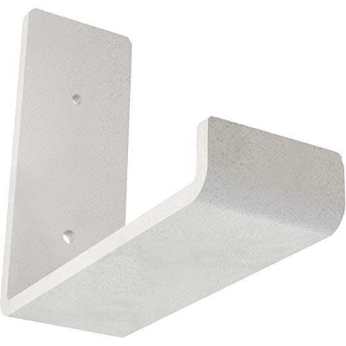 2"W x 6"D x 5 1/2"H Steel Hanging Shelf Bracket, Hammered White