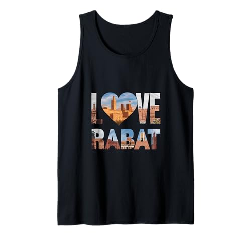 Maroc Rabat Sights Souvenir Vintage Rabat Lover I Love Rabat Camiseta sin Mangas
