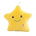 Poduszka do przytulania świecąca pluszowa poduszka przyjazna dla skóry śliczny pluszowy piękny śpiący podpieraczek poduszki na sofę gwiazdę, żółte