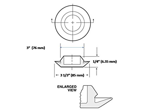 Caplugs Flush Mount Hole Plugs - Qty 5 -3
