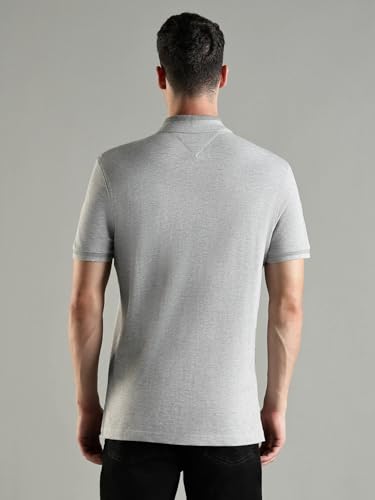 Image of Tommy Hilfiger Solid Regular Fit Cotton Polo T-Shirt