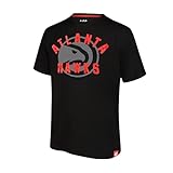 Ultra Game Adults NBA Official Super Soft Game Day T-Shirt, Atlanta Hawks, Black, Small