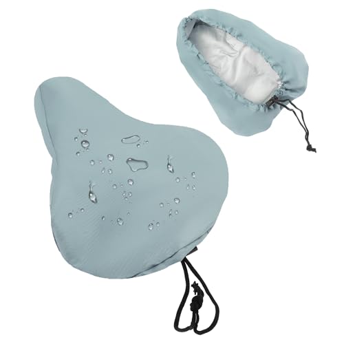 BULLSPANN 自転車 サドルカバー 防水 シートカバー 日晒し劣化防止 クロスバイク ロードバイク マウンテンバイク 自転車カバー 210Dオックスフォード素材 スカイブルー