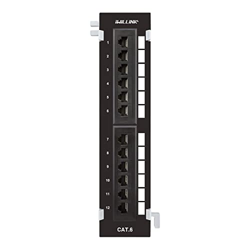 Panneau de brassage Cat6 12 ports iwillink pour organiser le réseau de la maison