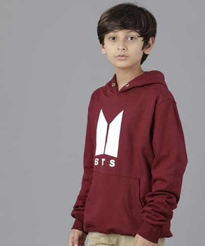 Image of KYDA KIDS Boys Cotton Regular Fit Hooded Neck Hoodies - Sweatshirt with Hoodies Full Sleeves Winter Wear, Long Sleeve Sweatshirts for Boys