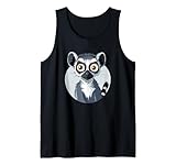 Cute Ring-Tailed Lemur Wildlife Illustration