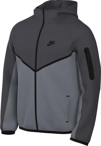 Nike Tech Men's Full-Zip Windrunner Hoodie (HV0949-061, Anthracite/Cool Grey/Black) Size X-Large