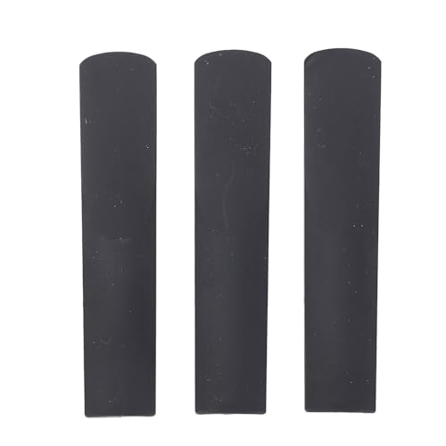 3pcs Resin Tenor Saxophone Reeds 2.5 Strength Black Color Practice Tenor Sax Mouthpiece Reeds for Beginners Students