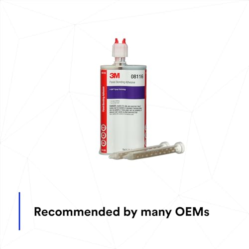 3M Panel Bonding Adhesive, 08116, OEM Recommended, Two-Part Epoxy, 200 ml/6.75 fl oz Cartridge , Black