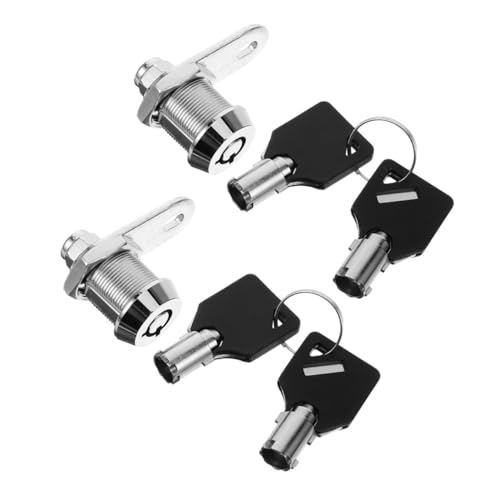 LAPYAPPE 機械用キャビネットカムロック 鍵付き 同一キー 収納扉厚み対応 凸輪構造 交換用 卓上ロック 郵便受けメールボックス用