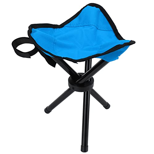 Fockety Tabouret de Camping, Tabouret trépied léger et Pliable Portable 600D, siège trépied Durable pour Adultes pour la randonnée, la Chasse, la pêche,...