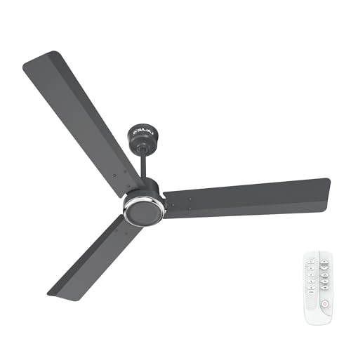 Bajaj Classico Sleek Plus 5S 1200MM (48”) BLDC Ceiling Fan with Remote | BEE 5 Star Rated Energy Efficient | Power Saving | Sleek Compact Design | Hig