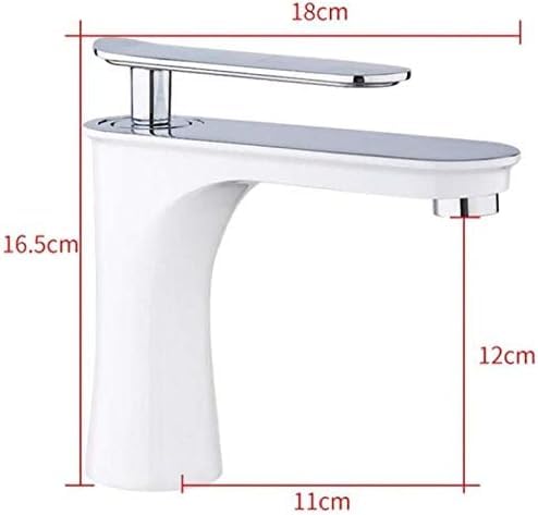 Robinets blancs chrome de haute qualité avec jet cascade pour vasque - 5