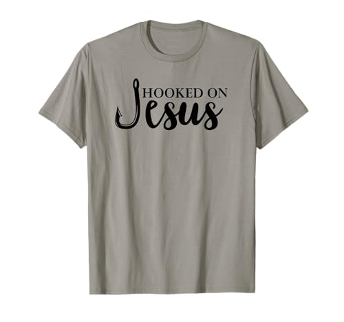 Hooked on Jesus TShirt,Jesus Fisherman Shirt,Hooked on Jesus Camiseta