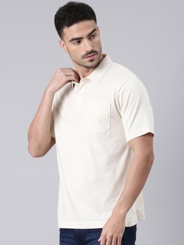 Image of Classic Polo Men's Half Sleeve Polo Neck Authentic Fit Solid Cotton T-Shirt