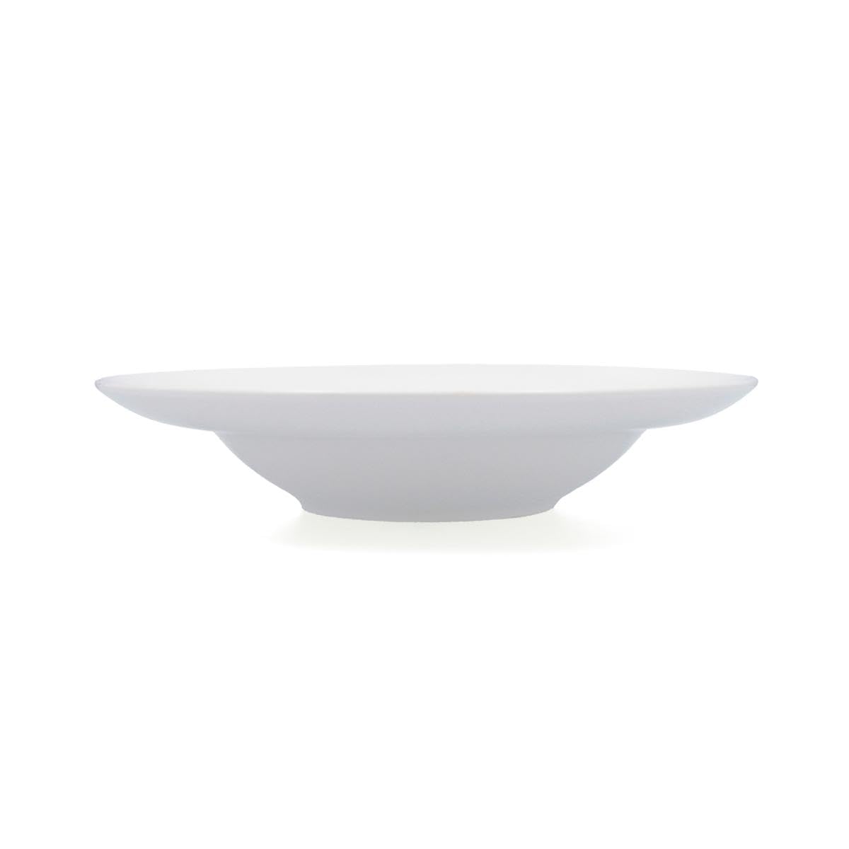 Quid Set de 6 platos pasta Select de porcelana 27,5 cm | Blanco, Porcelana, formato redondo, acabado brillo, 27,5 cm, 6 piezas, apilable, apto para microondas, apto para frigorífico