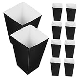 LALAFINA 24個 ポップコーン紙容器 フレンチフライ対応 映画館 パーティー用食品包装ボックス 紙製 おしゃれで丈夫なスナック収納